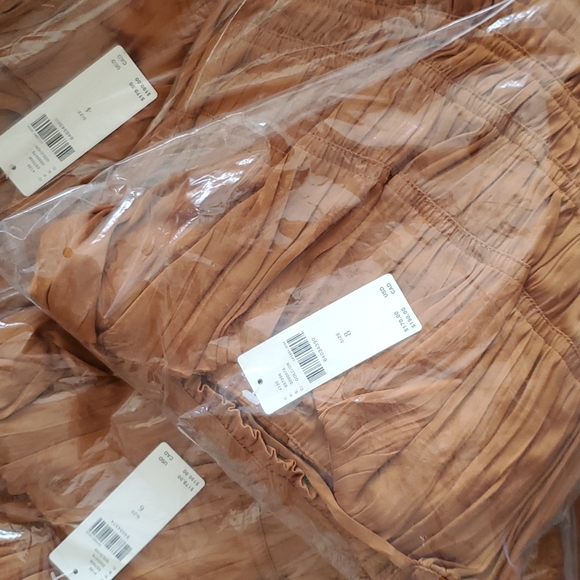 Anthropologie Ruched Slip Dress - bronze - Picture 9 of 9